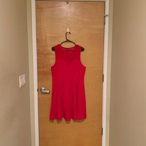 Forever 21+ Red Fit Flare Dress